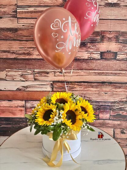 Caja de girasoles