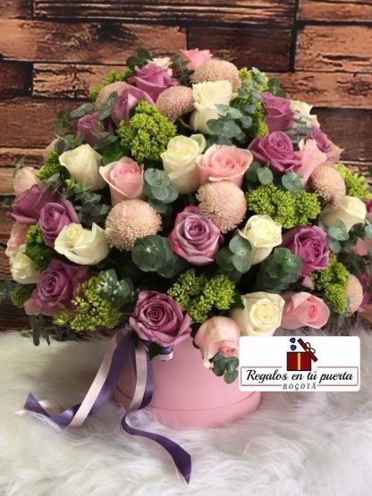 Caja de rosas golden