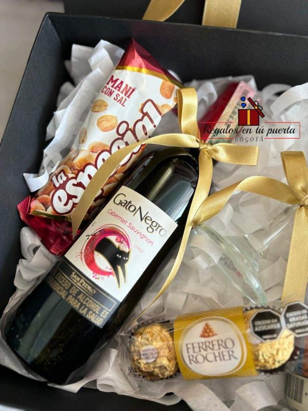Caja vino gato negro y Bbc - Imagen 3