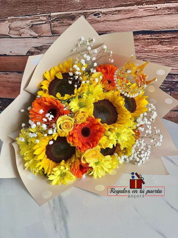 Bouquet flores amarillas - Imagen 2