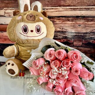 Rosas labubu capibara